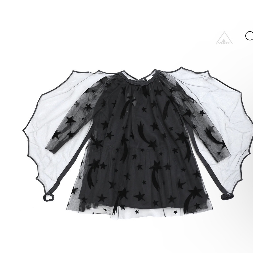 Stella McCartney Kids Black Star Dress - Picture 3 of 9